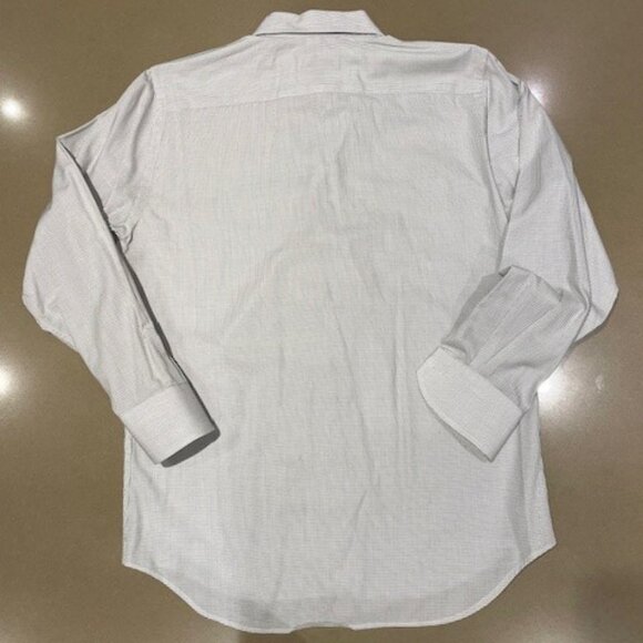 CANALI Black & White Cotton DRESS SHIRT, Made in Italy Size 38 / 15  Like New - Picture 7 of 7